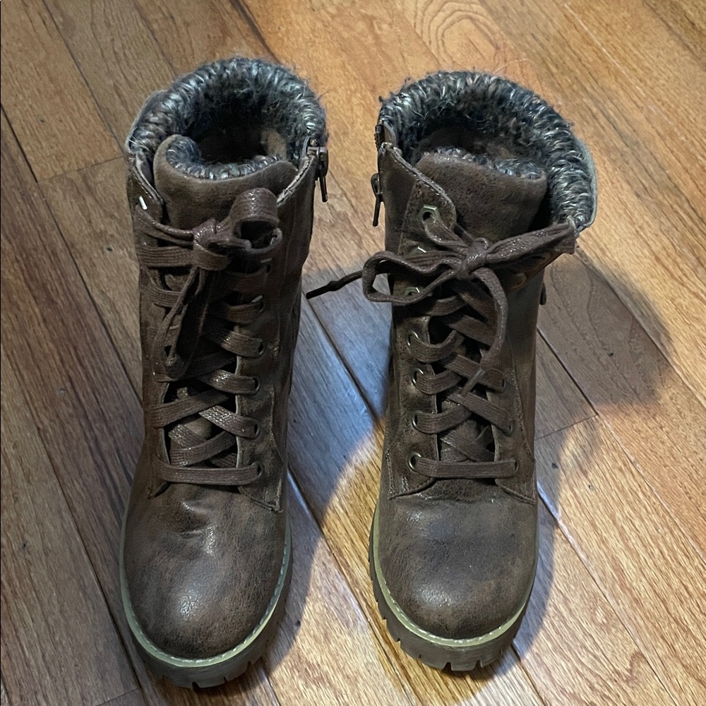 Carlos by Carlos Santana Dark Brown Women's Combat Boots
